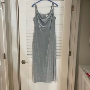 BHLDN velvet midi dress.